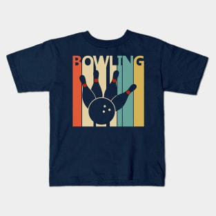 Vintage Bowling Player Gift Kids T-Shirt